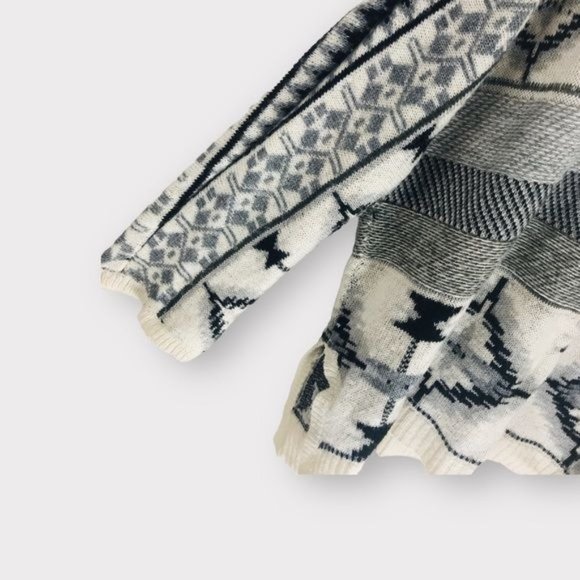 AEROPOSTALE Boho Open Front Knit Southwestern Cardigan Sweater Size XL - Picture 6 of 9